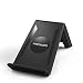 MoKo Wireless Charger with AC Adapter, 3 Coils Charging Pad Stand for iPhone X / 8/8 Plus, Samsung Galaxy S9/ S9+/ S8/ S8 Plus/ S7/ S7 Edge/ S6/ S6 Edge Plus, LG G3, All Qi-Enabled Devices, Black
