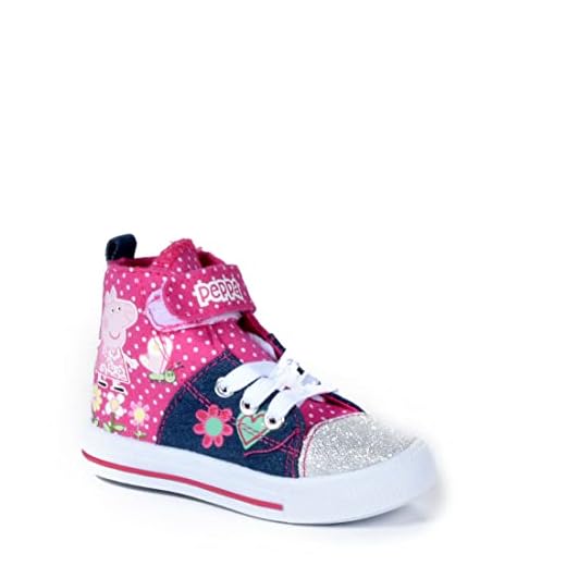 Peppa Pig Girls Peppa Hi Top (Red, 9)