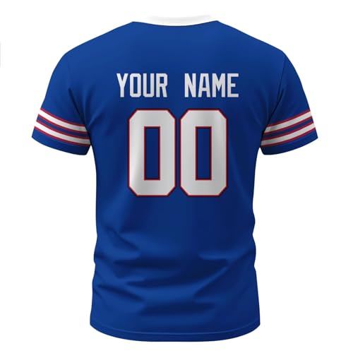 Image of ANTKING T-Shirt Custom Name Number Crewneck Short Sleeve for Men Youth Gifts