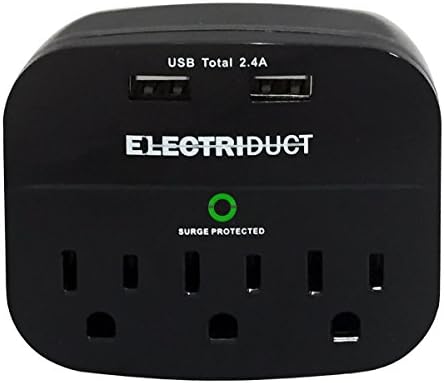 Amazon.com: Multi Plug Outlet Extender with Shelf and Night Light, USB ...