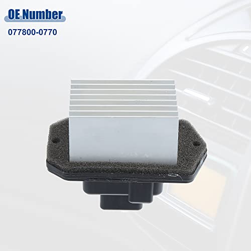 Image of ACROPIX Blower Motor Resistor Replacement Fit for Toyota Sienna - Pack of 1 Black Silver Tone