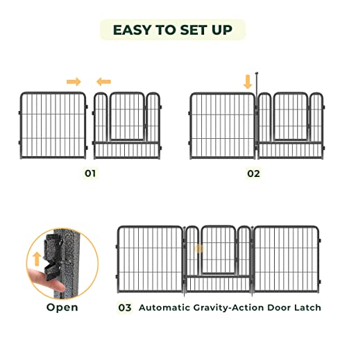 Fxw Aster Dog Playpen For Camping/Yard, Silver #TOP3