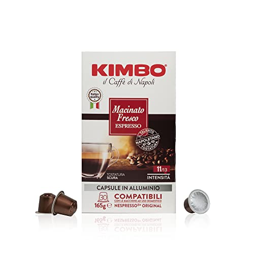 Kimbo Espresso Barista Macinato Fresco - Capsule Compatibili Nespresso®* Original® - Confezione da 30 Capsule