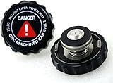 Wialufip Aluminum Radiator Cap CNC Machined 15 LBS 1.1Bar,BLACK