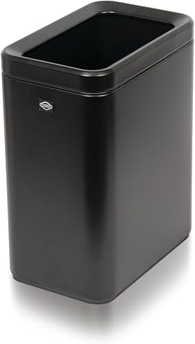 Miniatura 9 de Clorox Cubo de basura delgado y abierto, cesta de basura de metal pequeña de 2.6 galones (10 litros) con cubo extraíble para espacios estrechos,