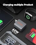 Wolfbox 65W Type-C PD Charge Compatible with Jump Starter, Fast Charging, Universal Compatibility