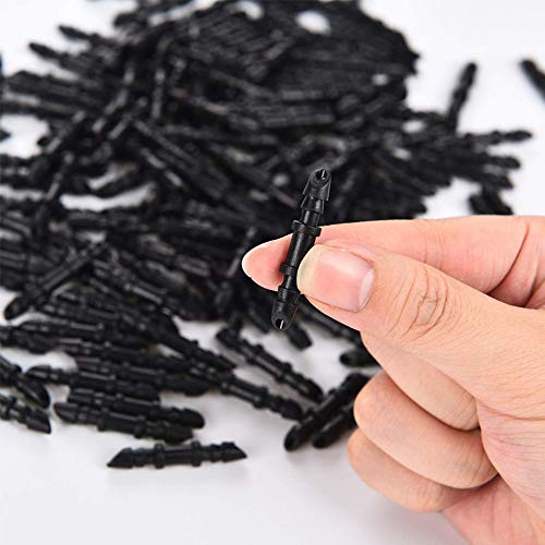 Kalolary 150 Pieces 1/4’’ Straight Barbed Connectors, Fitting Drip Irrigation Fitting Drip Irrigation Barbed Coupling Single Barbed Connector For Irrigation Tubing System And Garden #TOP4
