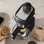 3.5Bar Espreeso Machine 4-Cup Compact Coffee Maker 800W Black - Image 2