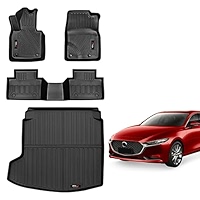 Car For Mazda 3 2019-2025 Floor Mats All Weather TPE Rubber Liners Carpet Custom - View #2