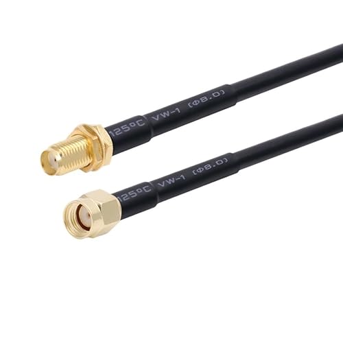 R*/F ���� RG58 �P�[�u�� SMA �I�X - SMA �I�X 50 �I�[�� WI/*FI an*/�e�i�����P�[�u�� �R�l�N�^ �A�_�v�^ �s�O�e�[��(SMA F to RPSMA M,15M)