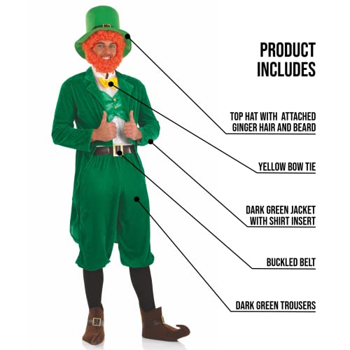 Fun Shack Leprechaun Costume Mens, Mens Leprechaun Costume, Irish Fancy Dress Mens Medium - 3