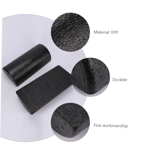 Luxshiny 2pcs Epp Half-Round Pressure Point Yoga Column Muscle Massage Roller for Fitness and Therapy, High Density Foam Roller Suitable for Pilates and Physical miniatura 7