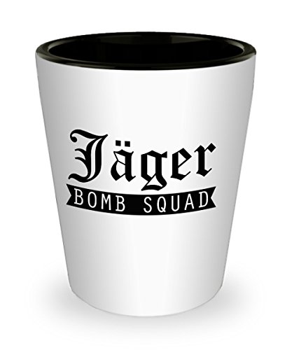 Jagerbomb shot glass - Jager Bomb Squad - unique ceramic gift funny shot glasses (4)