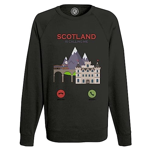 Sweat Ecosse homme avec paysage de montagne parfait pour les randonnées nature