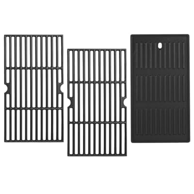 BBQration 16 15/16" Grill Grate for Charbroil Advantage 463344015 463334615 463344116 463343819 Gas2coal 463340516 G467-0002-W1 Cooking Grate for Charbroil Grill Replacement Parts, 3-Pack