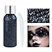 MAEPEOR Chunky Face Body Glitter Gel 19 Colors Mermaid Sequins Holographic Body Glitter Gel Long-Lasting Festival Makeup Glitter Paint for Face Body Hair Nails (30g, 10 Black)
