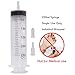 Disposable Syringe, 250ml Large Syringe for Experiments, Oil or Glue Applicator, Industrial Use