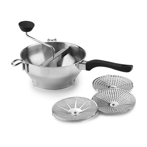 Cuisinart Food Mill, Stainless Steel Food Mill, 2.3 Qt Capacity, Black & Silver by Cuisinart - Used condition - CA$29.67