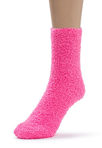 Image of Silky Toes Soft Fuzzy Socks for Women, Warm Fluffy Christmas Gift Socks in Matching Pouch for Sleeping Slipper House Socks