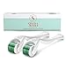 Derma Roller Cosmetic Needling Instrument For Face, 540 Titanium.25mm - Includes Free Storage Case (2-Pack)