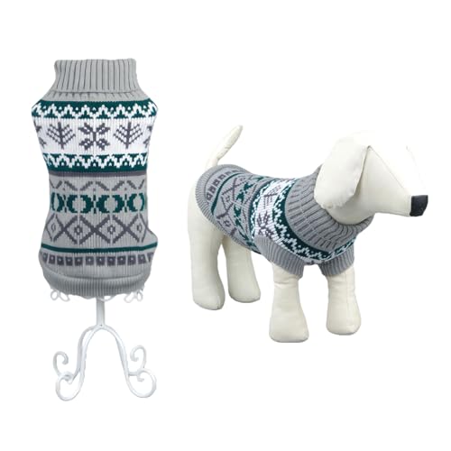 Jersey de Navidad para Perro, Suéter de Invierno para Mascotas, Tamaño Pequeño y Mediano, Ideal para Navidad y Otoño