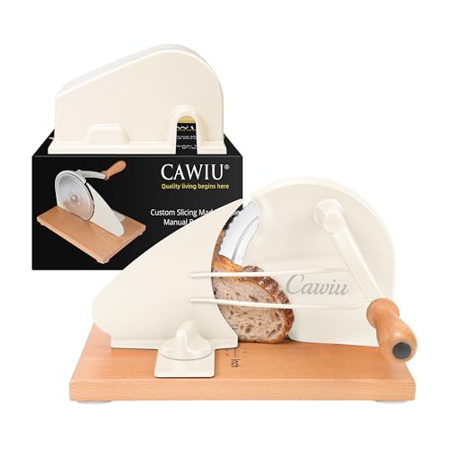 CAWIU Upgraded Manual Bread Slicer for Homemade...