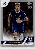 2022-23 Topps Chrome UEFA Club Competitions #158 Enzo Fernandez Chelsea FC Soccer Card - Sportscard Superstore