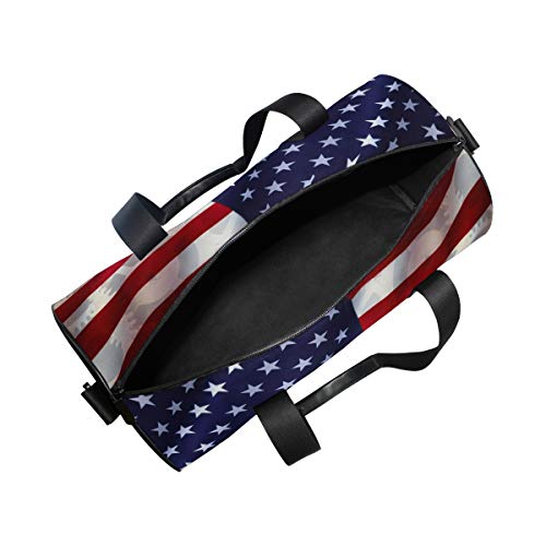 American Flag Duffel Bag,Canvas Travel Bag For Gym Sports And Overnight #TOP4