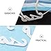 DONFAMDS 50pcs Face Mask Extenders Adjustable Buckle Strap Holders Ear Saver Hooks for Reducing Ear Pressure Suitable for All Ear-Band Masks and Practical White Long Design