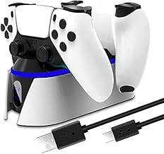 Base de carregamento para PS5, TwiHill, adequada para carregamento rápido do gamepad PS5, carga dupla do PS5, carregador de berço