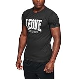 LEONE 1947 ABX106 Camiseta Con Logotipo, Unisex adulto, Negro, S