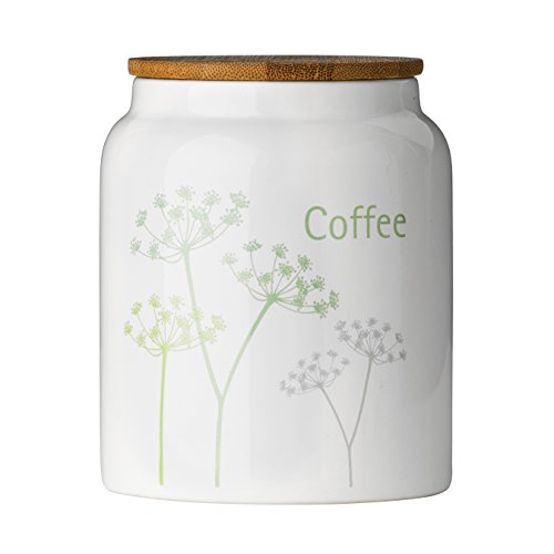 Image of Premier Housewares Cow Parsley Coffee Canister, Cream