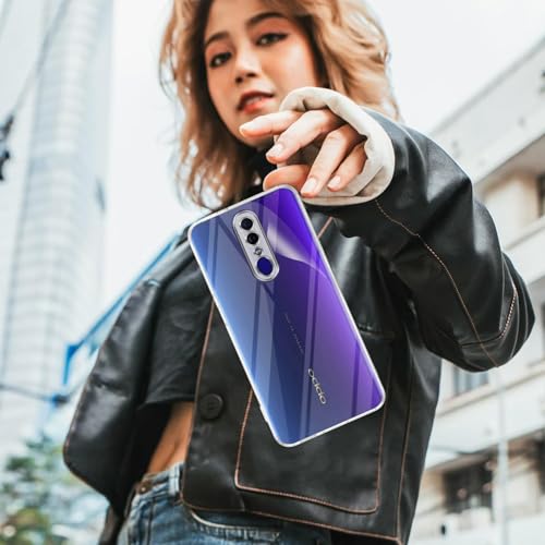 Image of Jkobi Back Cover for Oppo A9 | Oppo F11 (Silicone Clear Shockproof Case with Camera Protection | Soft and Flexible | Transparent)