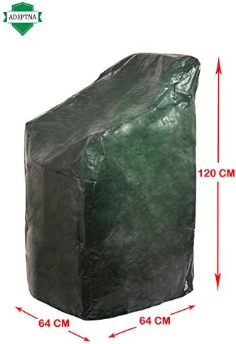 ADEPTNA Heavy Duty Patio Stacking Chair Cover  Protects your Chairs All Year Round from the Weather Dirt and Grime