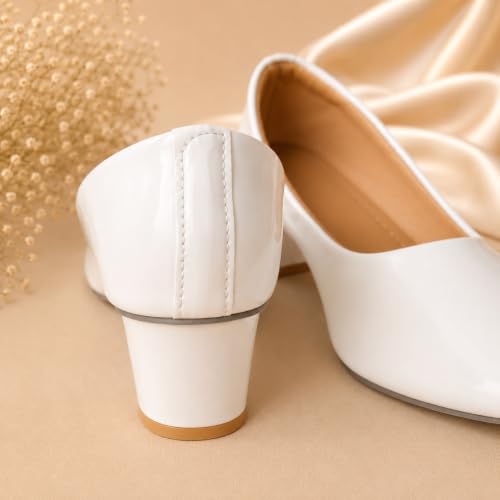 Image of Women's Block Heel Pumps | Comfortable Slip-On Office & Casual Heels | Stylish Women's Pumps