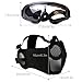 yeeplant Adjustable Airsoft Mask with Outdoor Goggles and Protective Bendable Half Face Mesh Mask