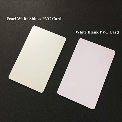 Premium Double Side Printable PVC Card with Pearl White Color for ID Badge Printers Graphic Quality CR80 Credit Card Size for Zebra Fargo Printer (20) - Thumbnail 5