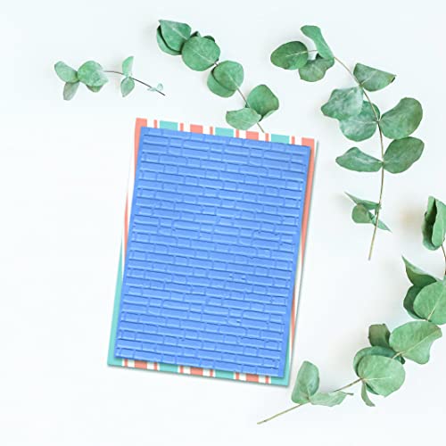 Langfon Plastic Embossing Folders For Card Making, Brick Wall Pattern Background Diy Template Photo Album Paper Handmade Scrapbooking Craft Decoration Mold #TOP2