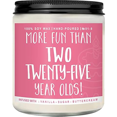Auelife 50th Birthday Gifts for Women, Best 50th Birthday Gift Ideas, Perfect Birthday Present, Funny Birthday Presents for Mom, Friends, Wife, Sister, 7oz Vanilla Cream-Scented Candle Cover