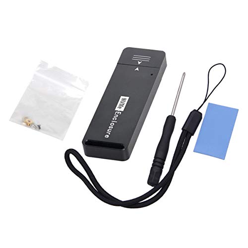 cablecc USB 3.1 Gen2 10Gbps Caja Externa para NVME PCI-E M-Key miniatura 5