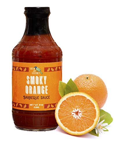 Green Jay Gourmet BBQ Sauce - Smoky Orange - All-Natural Barbecue Sauce with Orange Juice, Gourmet Spices, Tomato Paste & More - Gourmet Barbecue Spread for Meats, Veggies & Other Foods - 19 Ounces