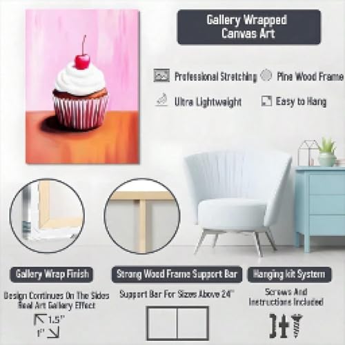 Impression Cupcake Bakery sur toile premium de format 40x60cm - 6