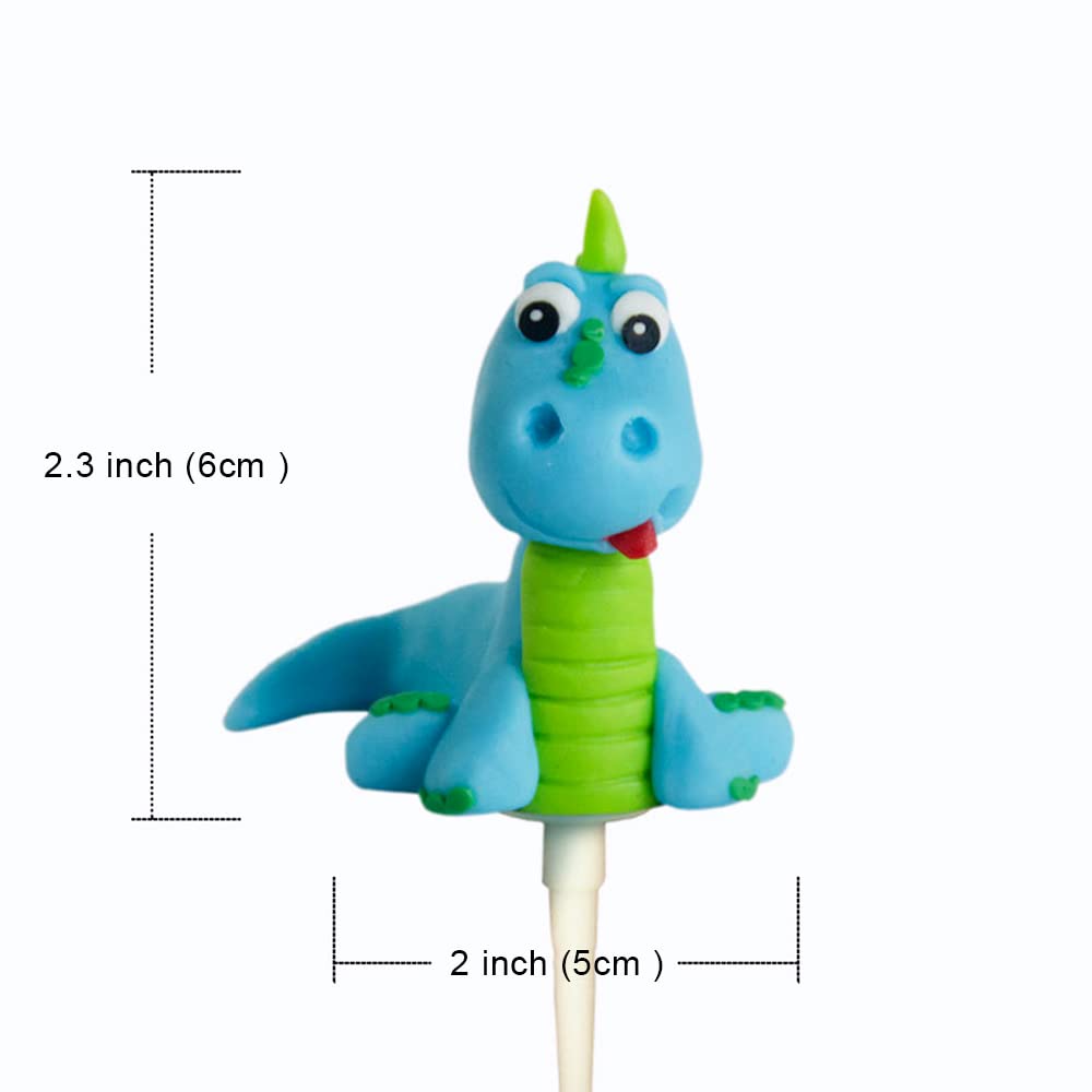Girl Dinosaurs In Party Hats Cupcake Toppers 12 Count For