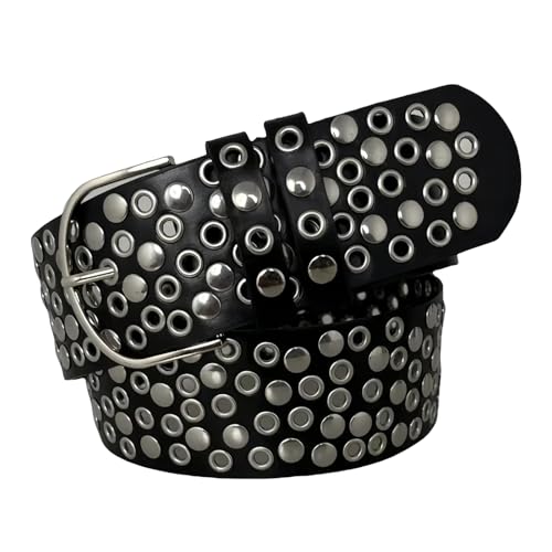 Unisex Corset Belt with Rivet Studded Designs Cool Punk Waiststrap for Adult Music Festival and Evening Parties