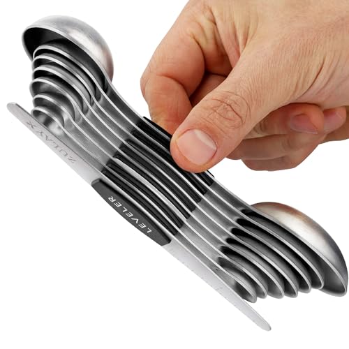 Zulay Stainless Steel Magnetic Measuring Spoons