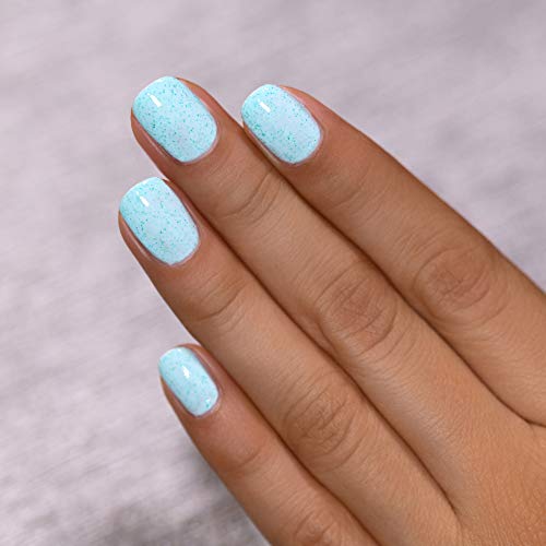 Image of ILNP Starling - Pale Turquoise Speckled Nail Polish, 7-Free, Non-Toxic, Vegan, Cruelty Free, 12ml