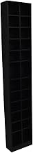 WATSONS BLOCK - Tall Sleek 360 CD / 160 DVD Media Storage Tower Shelves - Black