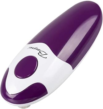 Kitchen Automatic Safety Cordless One Tin Opener&Bangrui Professional Electric Opener.One-touch switch .Smooth can edge.Being friendly to left-hander and arthritics!Purple