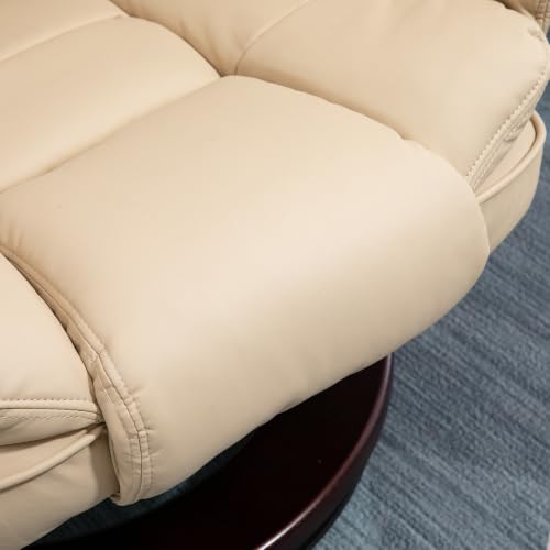HOMCOM Fauteuil de relaxation avec repose pied Revêtement PU 85x82x106cm - vue 9