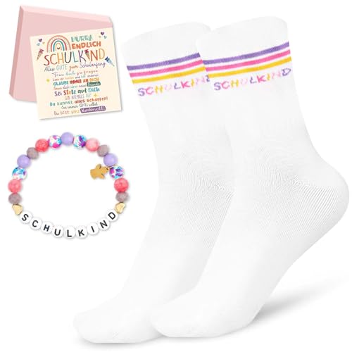 Ventufelix Schulkind Socken Baumwolle 25-34, Einschulung Geschenk...